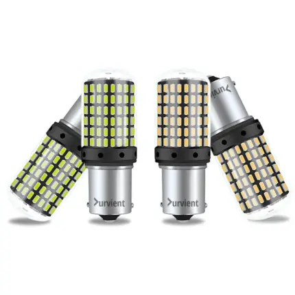 Bright P21W BA15S 1156 LED Bulb - Flat Pin 180° for Brakes, Reverse, Indicators