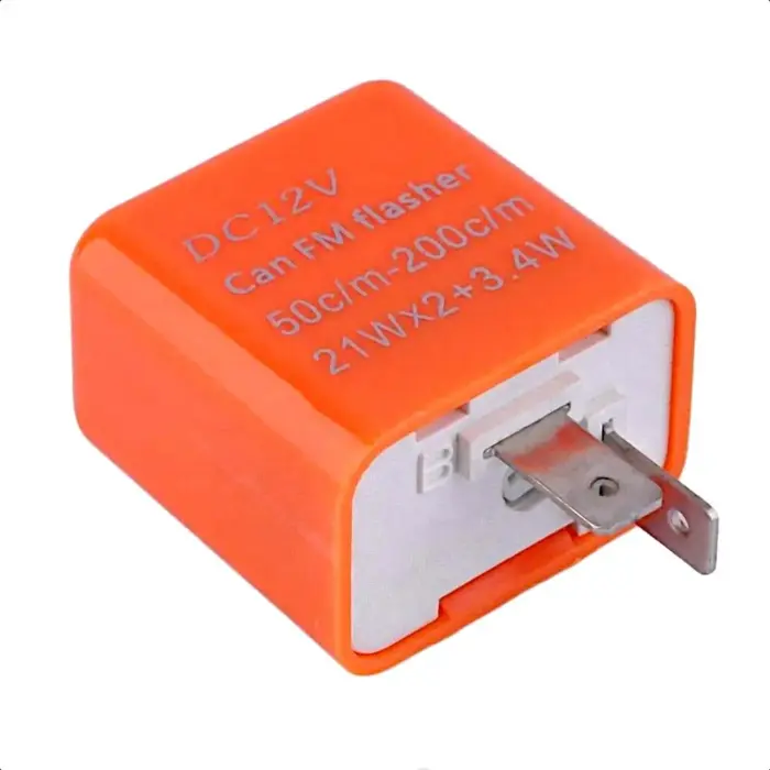 2-Pin Adjustable Indicator Flasher Relay LED Turn Signal Flasher Relay 12V for Motorcycles Scooters Cars - Image 1