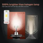 High-Performance Headlight LED for Motorcycle and Scooter - 6000K White Light, Plug-and-Play Design - Image 4