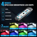 Magnetic Car Door Light Infrared Sensor Controlled LED Puddle (Wireless, Waterproof, and Rechargeable) - Image 3