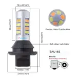 Easy to Install Error-Free Dual Color Switchback LED DRL Indicator - White & Amber Turn Signal BAU15S PSX24W T20 - Image 7