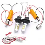 Easy to Install Error-Free Dual Color Switchback LED DRL Indicator - White & Amber Turn Signal BAU15S PSX24W T20 - Image 4