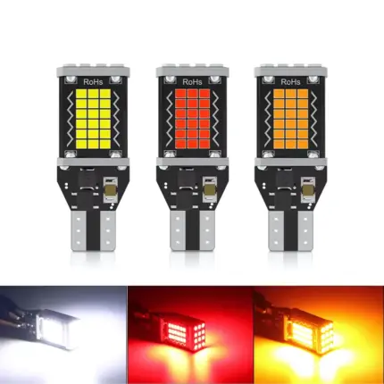 T15 W16W/WY16W Canbus Error-Free LED Bulb - 2016 SMD LEDs, 360° Illumination, Plug-and-Play