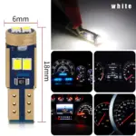 T5 LED Bulbs W3W 3030 Chips for Dashboard, Console Instrument Panel Backlight - Image 5