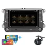7 Inch Android Car Stereo for Volkswagen/Skoda - Wireless CarPlay, Android Auto, 4GB RAM, 1080P Backup Camera