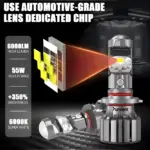 LED Mini Projector Headlight Lens - 55W Plug & Play Upgrade for Cars and Bikes - Image 6