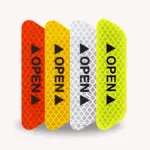 Car Door Reflective Stickers - Safety Warning Reflectors for Open Doors