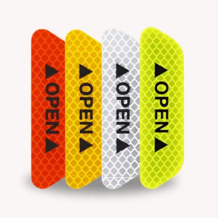 Car Door Reflective Stickers - Safety Warning Reflectors for Open Doors - Image 1