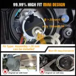 LED Mini Projector Headlight Lens - 55W Plug & Play Upgrade for Cars and Bikes - Image 7