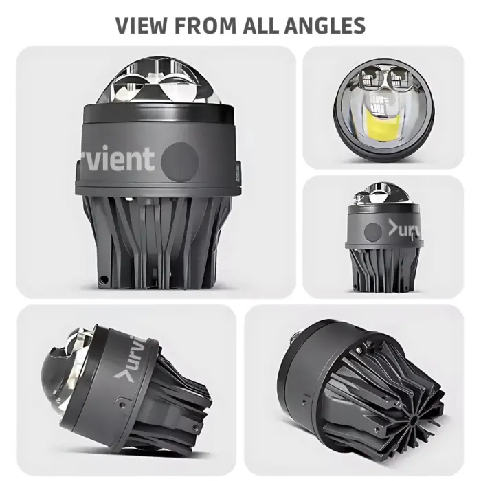 RS3 3-Inch Bi-LED Dual Laser Fog Projector - 6000K Daylight White, IP65 Waterproof (Cars & Bikes) - Image 3