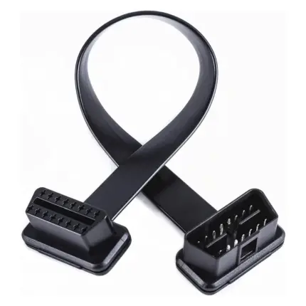 30 CM OBD II Extension Cable 16 Pin Male to Female - Flexible, Durable, and Perfect for Tight Spaces