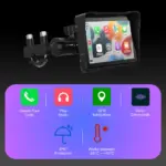 5" Wireless Display for Motorcycle Android Auto & CarPlay - IPS Touchscreen, TPMS & Dashcam Options - Image 2