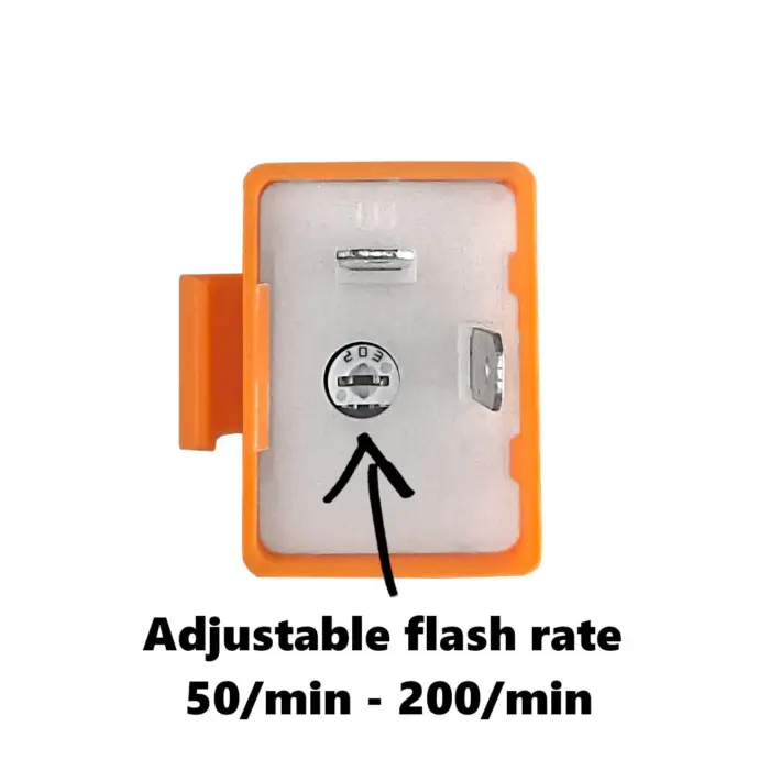 2-Pin Adjustable Indicator Flasher Relay LED Turn Signal Flasher Relay 12V for Motorcycles Scooters Cars - Image 4