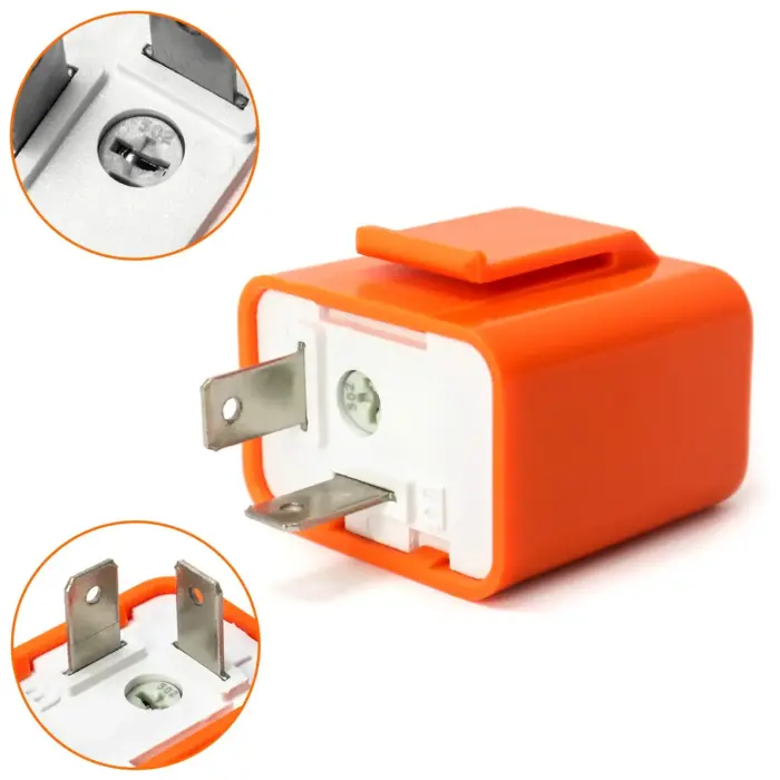 2-Pin Adjustable Indicator Flasher Relay LED Turn Signal Flasher Relay 12V for Motorcycles Scooters Cars - Image 2