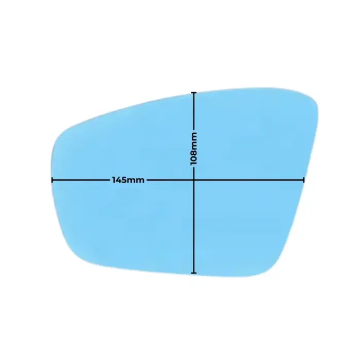 Anti-Glare Rear View Mirror ORVM Wide-Angle Heated Mirror Lens - For Volkswagen, Skoda, Honda, Toyota & More - Image 4