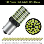 Bright P21W BA15S 1156 LED Bulb - Flat Pin 180° for Brakes, Reverse, Indicators - Image 3