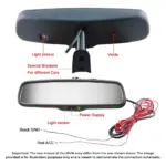 Auto Dimming IRVM Mirror - Electronic Dimming, Electrochromatic, DIY Installation, Universal Fit for Safer Night Driving - Image 6