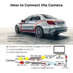 Reverse Backup Camera for Volkswagen, Skoda, Audi Cars - CVBS 720p, Waterproof - Image 4