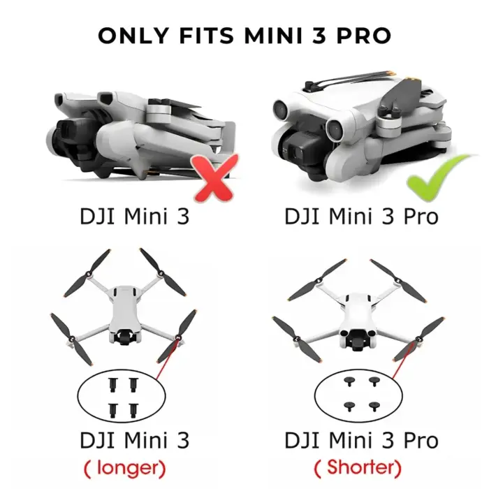 Lightweight Polycarbonate Replacement DJI Mini 3 Pro Propeller Blades 6030F Props - Quieter Flights - Image 2