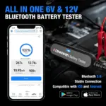 KONNWEI BK100 Bluetooth Battery Tester For 6V/12V Car Motorcycle Battery & Alternator Tester - Image 5