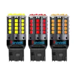 T20 7440 LED Bulbs – Amber, Red, White for Indicators, Brake, and Reverse Lights (W21W, WY21W, W21W LL, WY21W LL Wedge)
