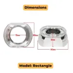 Premium 3 Inch Projector Shroud with Angel Eye DRL - Stylish Upgrade for Bi-LED/Bi-HID Headlights - Image 5