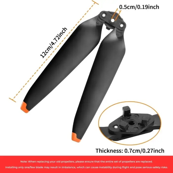 Low-Noise 9453F Polycarbonate Propellers For DJI Mavic 3 Blades (Set of 4) - Image 3