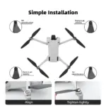 Lightweight Polycarbonate Replacement DJI Mini 3 Pro Propeller Blades 6030F Props - Quieter Flights - Image 5