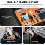 Propeller Holder for DJI Mini 4 Pro – Sensor Protection, Adjustable Silicone Strap, and Quick-Release Design - Image 8