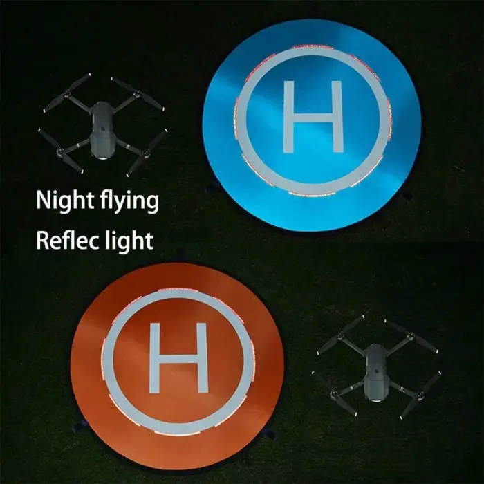 55cm (21") Universal Drone Landing Pad, Waterproof, with Reflective Stickers & Ground Nails for DJI, Parrot, and More - Image 5