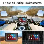 5" Wireless Display for Motorcycle Android Auto & CarPlay - IPS Touchscreen, TPMS & Dashcam Options - Image 6