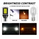 T15 W16W/WY16W Canbus Error-Free LED Bulb - 2016 SMD LEDs, 360° Illumination, Plug-and-Play - Image 4