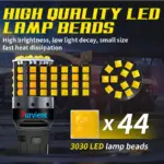 T20 7440 LED Bulbs – Amber, Red, White for Indicators, Brake, and Reverse Lights (W21W, WY21W, W21W LL, WY21W LL Wedge) - Image 6