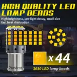 44 LED Canbus Error Free BA15S LED P21W LED 1156 Bulbs - Canbus Error-Free Indicators, Brake, and Fog Lights - Image 2