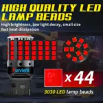 T20 7443 W21/5W Dual Filament Brake & Parking Light Canbus Error-Free LED Bulb - Image 2