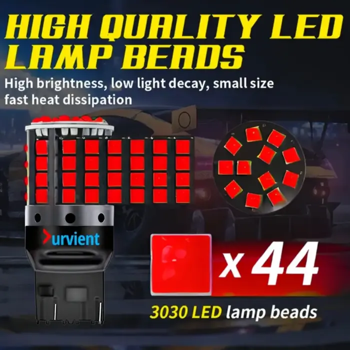 T20 7443 W21/5W Dual Filament Brake & Parking Light Canbus Error-Free LED Bulb - Image 2