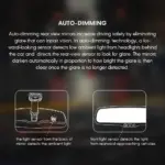 Auto Dimming IRVM Mirror - Electronic Dimming, Electrochromatic, DIY Installation, Universal Fit for Safer Night Driving - Image 4