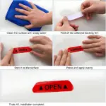 Car Door Reflective Stickers - Safety Warning Reflectors for Open Doors - Image 4