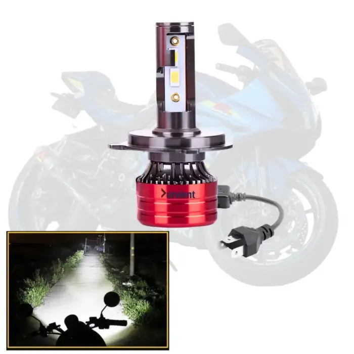 High-Performance Headlight LED for Motorcycle and Scooter - 6000K White Light, Plug-and-Play Design - Image 1