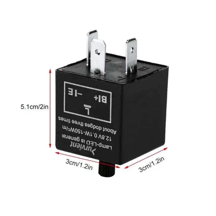3-Pin Adjustable Indicator Flasher Relay – Fix LED Hyperflashing for Cars & Bikes - Image 5