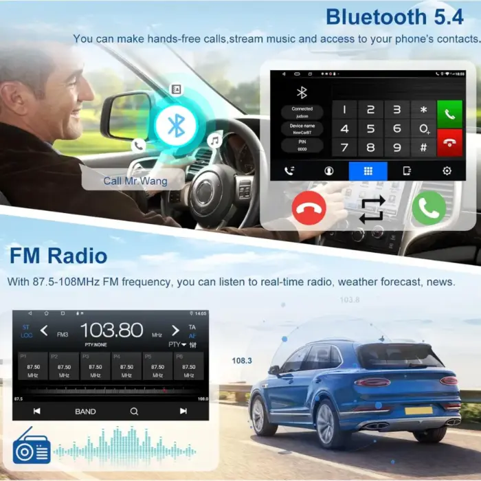 7 Inch Android Car Stereo for Volkswagen/Skoda - Wireless CarPlay, Android Auto, 4GB RAM, 1080P Backup Camera - Image 6