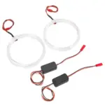 80mm Angel Eye DRL Halo Ring with Amber Indicators for Cars & Motorcycles – Versatile Driving Fog Light & Turn Signal - Image 4