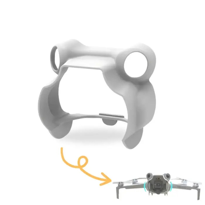 Anti-glare Sunshade for DJI Mini 4 Pro Lens Hood - Gimbal Protector with Increased Belly Height - Image 1