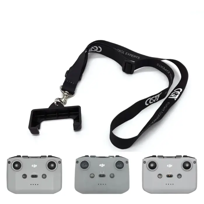 Adjustable Lanyard Neck Strap for DJI RC RC-N1, N2, N3 - Hands-Free Drone Control with Silk Nylon Strap - Image 1