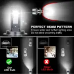 130 Watt LED Headlight Fog Lamp with Canbus Error-Free Driver for Cars - Image 5