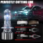 LED Mini Projector Headlight Lens - 55W Plug & Play Upgrade for Cars and Bikes - Image 5