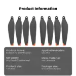 Lightweight Polycarbonate Replacement DJI Mini 3 Pro Propeller Blades 6030F Props - Quieter Flights - Image 6