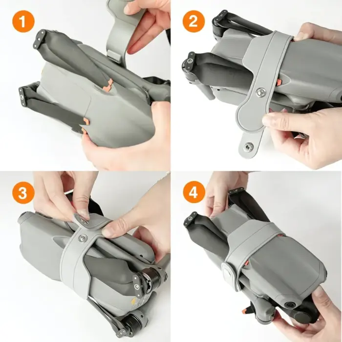 Soft Silicone Propeller Holder for DJI Air 3S, Air 3 - Durable Blade Protection (Grey) - Image 3
