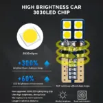 Bright Miniature Design W5W W10W T10 Flicker Error-Free Canbus LED Bulb for Indicators and Lighting - Image 4