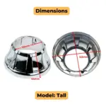 Premium 3 Inch Projector Shroud (Non DRL) for Bi-LED/Bi-HID Headlights - Image 3